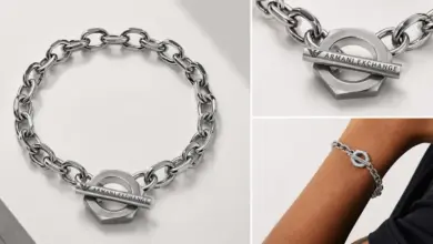 Pulsera Armani Exchange de acero para hombre con cierre de aro: estilo moderno con un 47% de descuento