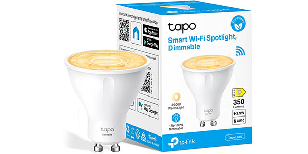 Bombilla LED Inteligente TP-Link Tapo L610 GU10 con WiFi y Control por Voz a Solo 8,26 €