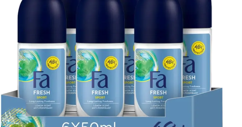 Pack Fa Sport Roll-On 6x50ml: Protección Deportiva con Fragancia Cítrica al 50% de Descuento