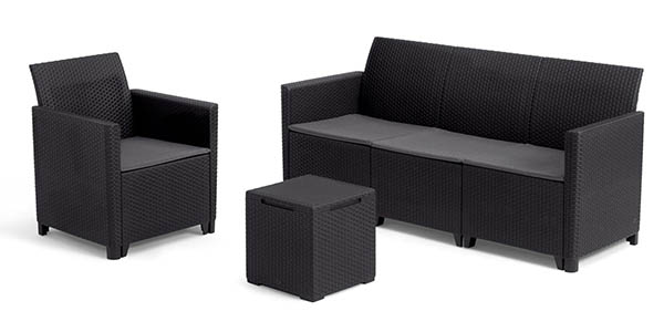 Conjunto de muebles Keter Nora para jardín con excelente precio y envío gratis