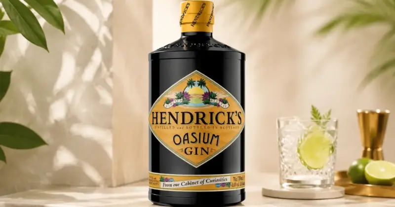 Ginebra Hendrick’s Oasium de 70 cl con un 20% de descuento a solo 29,76 €: un sabor único por tiempo limitado