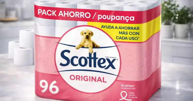 Gran Pack Familiar: 96 Rollos de Papel Higiénico Scottex Original a Precio Imbatible