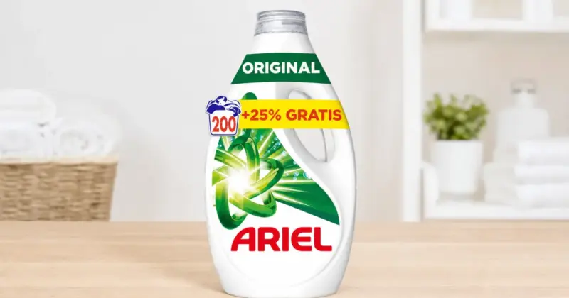 Pack x4 Ariel Original Líquido 2,25 l: limpieza eficaz en frío con un 33% de descuento
