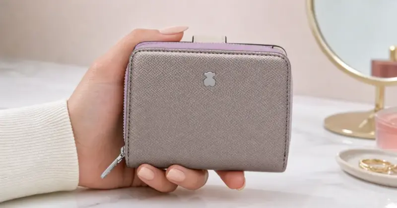 Billetera pequeña Tous New Dubai con acabado Saffiano por 34,92€ – Diseño compacto y funcional con 37% de descuento