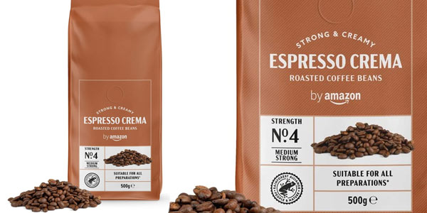 Chollo en Amazon: Café en grano Happy Belly Espresso Crema 500 g por solo 5,73 € con 28% de descuento
