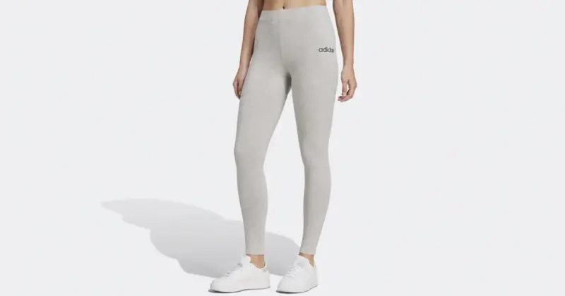 Mallas Adidas Essentials Linear Cotton para mujer con talle alto en oferta por 12,56 €