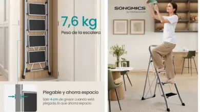 Escalera plegable Songmics de 4 escalones: práctica, segura y con gran descuento