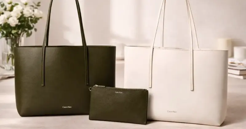 Bolso Tote Calvin Klein Foil Logo con Neceser: Elegancia y Organización al 45% de Descuento