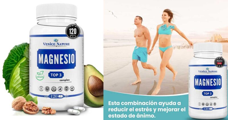 Magnesio Puro Venice Nature: 120 comprimidos para energía y salud muscular a solo 7,94 € con 11% de descuento