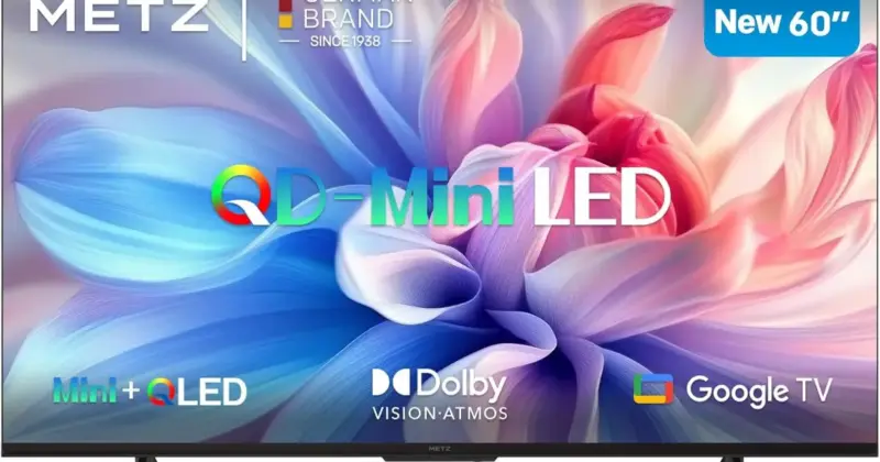 Smart TV Metz 60" 4K Mini LED con HDR10+ y Dolby a un precio irresistible