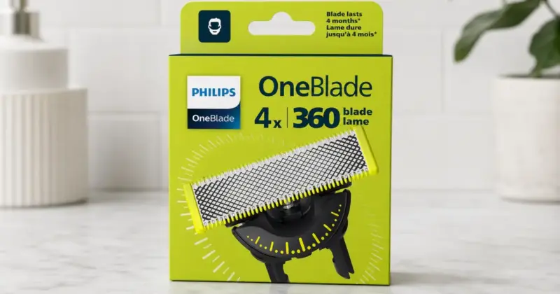 Pack 4 Cuchillas Philips OneBlade 360 con diseño flexible, ahora a solo 32,99 € y 31% de descuento