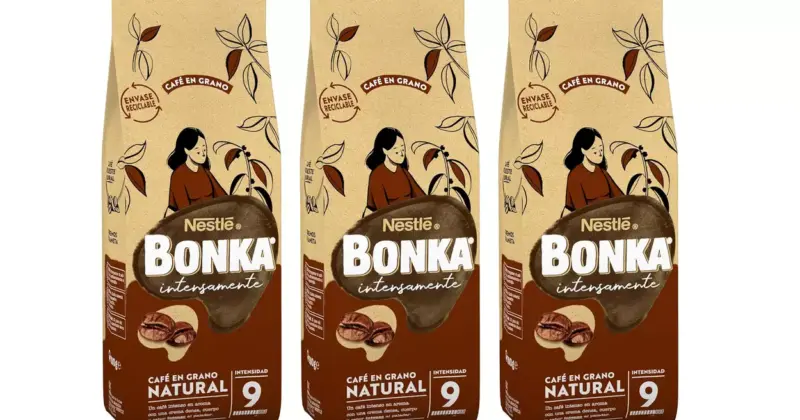 Café en grano natural Bonka 500 g con sabor intenso y un 15% de descuento en Amazon