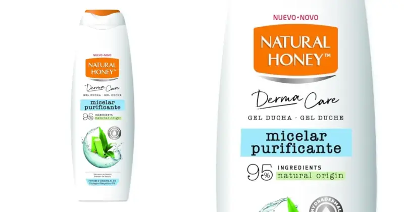 Pack de 2 Gel de Ducha Natural Honey Micelar Purificante 650 ml por 3,86€: Limpieza Profunda con Hidratación Natural