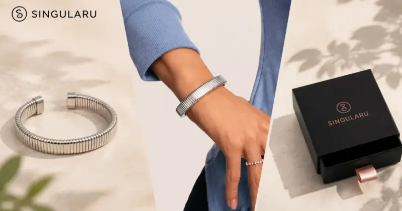 Brazalete Big Belt de Singularu en acero inoxidable con un 45% de descuento, ahora por 11,09 €