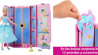 Muñeca Cenicienta Disney Princess Royal Fashion Reveal con 12 conjuntos por solo 14,80 €