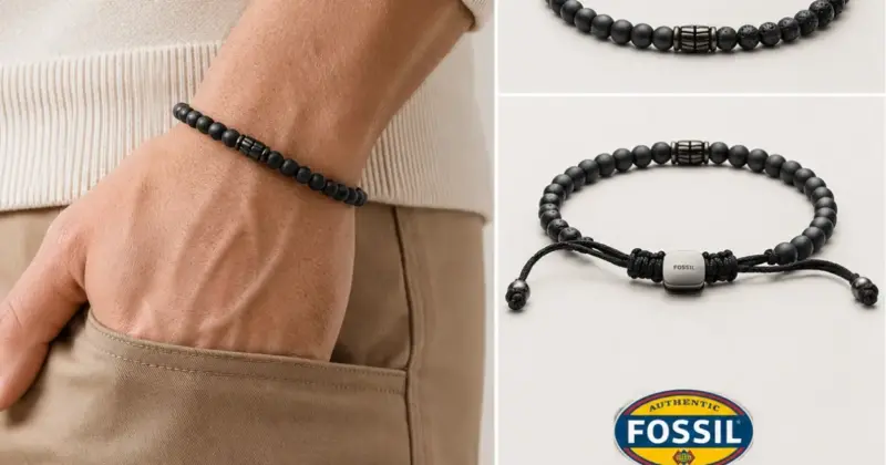 Pulsera Fossil Vintage Casual para hombre: estilo versátil con un 42% de descuento
