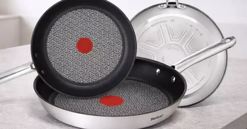 Set de 3 Sartenes Tefal Duetto: Cocina sin grasas y con diseño resistente por 52,99 € con 34% de descuento