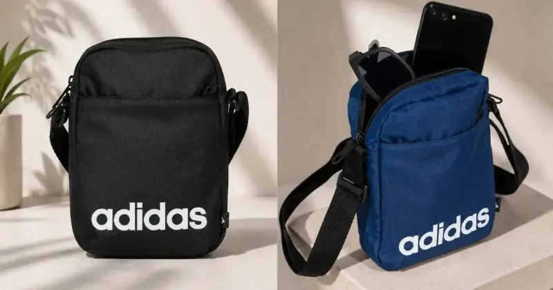 Bolso bandolera Adidas Linear con dos compartimentos por solo 9,99 €: organización y comodidad en tamaño compacto