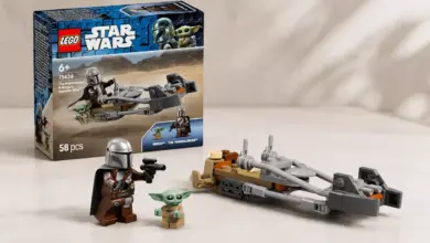 LEGO Star Wars Moto Speeder Mandalorian con Grogu a 7,95 €: recrea la aventura con Din Djarin y su inseparable acompañante