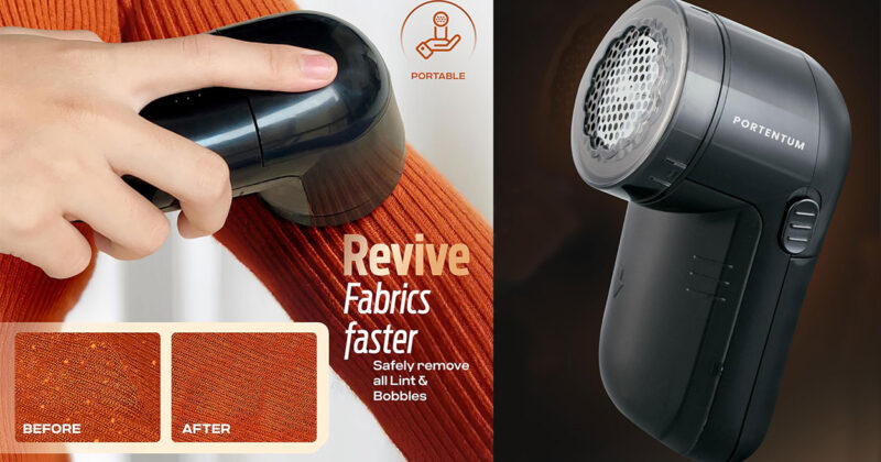 Portentum Quitapelusas Eléctrico: Renueva tus prendas por solo 6,19 € con descuento