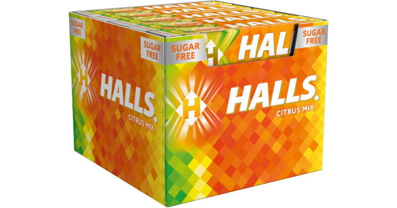 Pack de 20 paquetes Caramelos Halls Cítricos Mix con frescor intenso y sin azúcar a solo 13,93 €