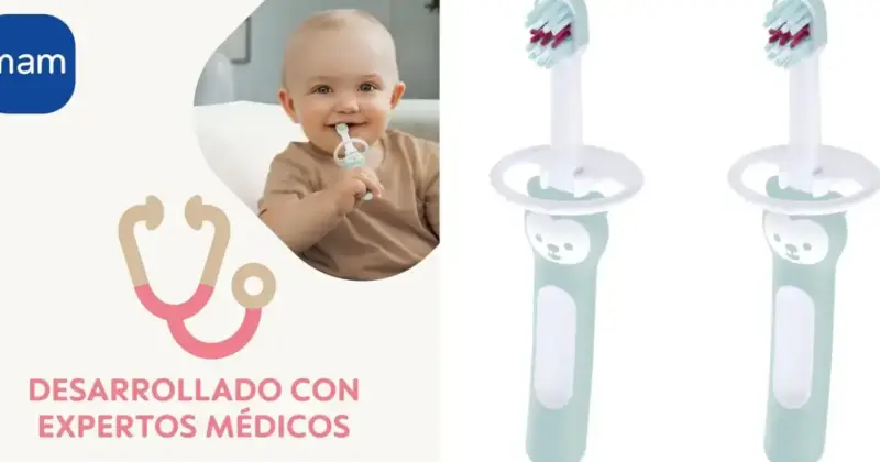 Pack de cepillos de dientes MAM ideales para bebés con un 24% de descuento en Amazon