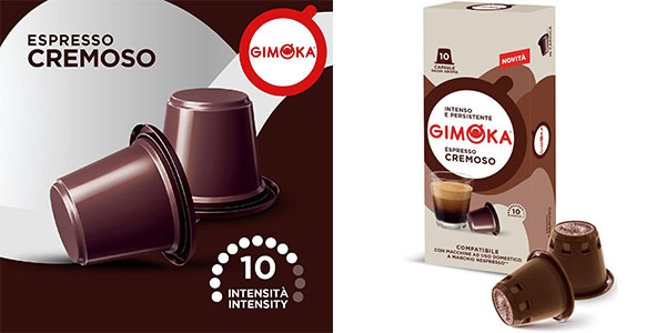 Pack de 100 cápsulas Gimoka Cremoso compatibles Nespresso con 15% de descuento por solo 14,45 €