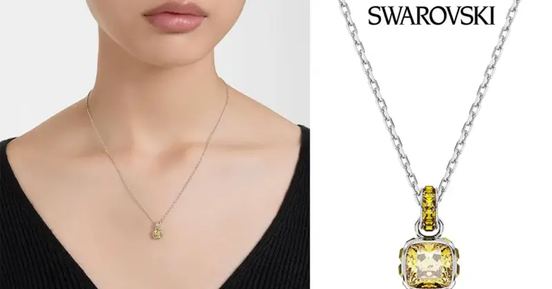 Colgante Swarovski Birthstone con piedra de noviembre a precio rebajado en Amazon