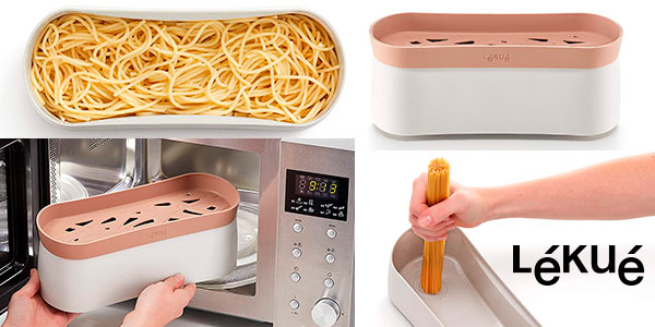 Cocedor de Pasta Lékué Quick Pasta Recipes Cooker: Cocina rápida y limpia con un 17% de descuento
