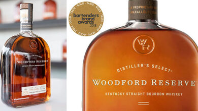 Whiskey Bourbon Woodford Reserve 700 ml con 18% de descuento, sabor artesanal y equilibrado