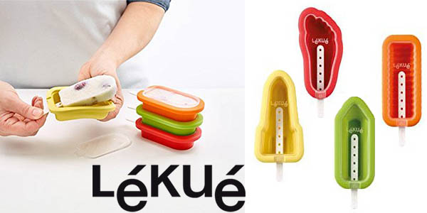 Moldes Lékué para helados caseros con formas divertidas por 12,58 € con un 32% de descuento