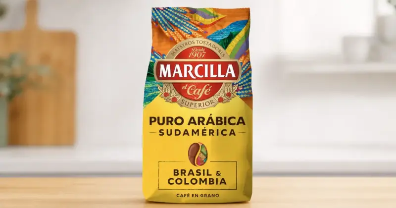Café en grano Marcilla 100% Arábica natural de 400 g con un 35% de descuento en Amazon