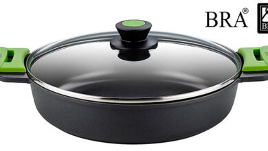 Cacerola baja Bra Prior de 24 cm con tapa de cristal: calidad y diseño a precio rebajado