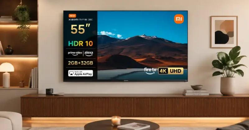 Xiaomi TV F 55" 4K con Fire TV: Gran Pantalla y Tecnología Avanzada por 324,90€ con Envío Gratis