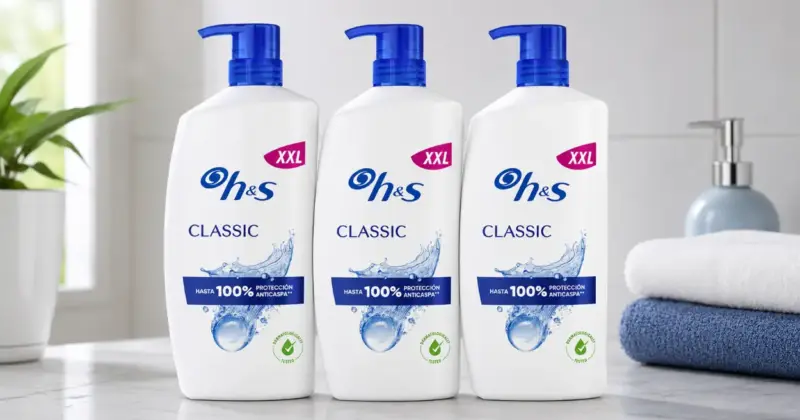 Pack 3 champús anticaspa H&S Classic 1000 ml con dispensador a mitad de precio