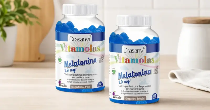Pack doble de gominolas de melatonina Drasanvi con sabor a ciruela: ayuda natural para tu descanso por 14,19 € con un 28% de descuento