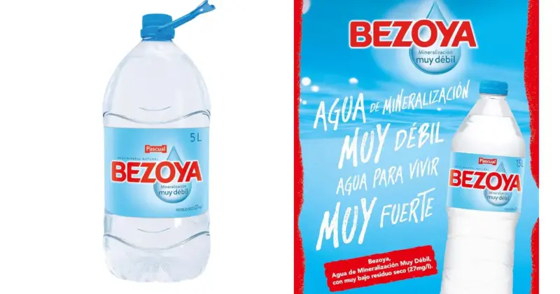 Garrafa de 5L de Agua Mineral Bezoya: Hidratación Ligera y Calidad Natural con un 31% de Descuento