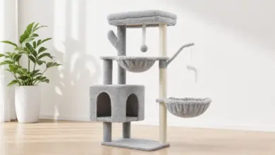 Árbol rascador Heybly de 100 cm con cueva y hamacas por 36,09 € con envío incluido