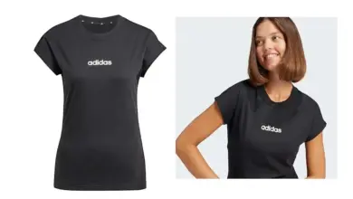 Camiseta Adidas Essentials Linear Cotton para mujer: Comodidad y estilo deportivo por 12,99 € con un 35% de descuento