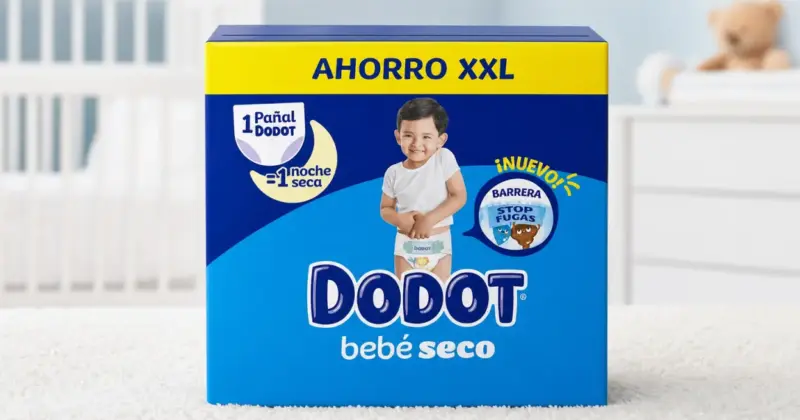 Pack de 304 Pañales Dodot Bebé Seco Talla 5 con Triple Protección Antifugas y 33% de descuento