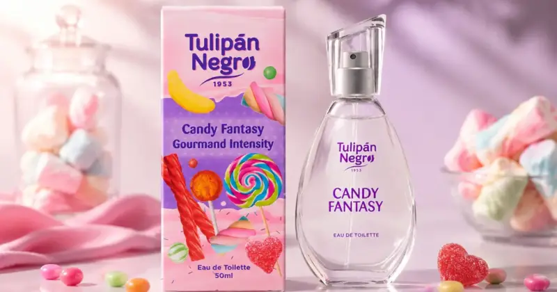 Tulipán Negro Candy Fantasy 50 ml: Agua de Colonia Dulce y Ligera con un 30% de Descuento