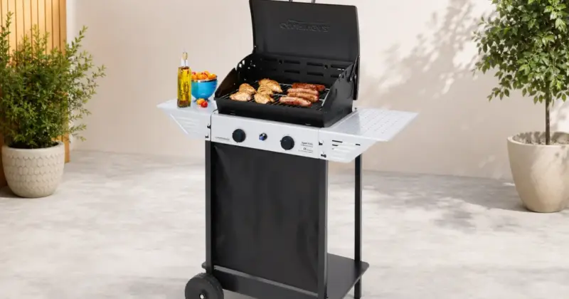 Barbacoa de gas Campingaz Xpert 100 L con doble quemador y 49% de descuento en Amazon