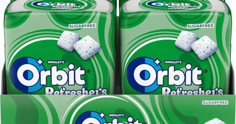 Pack 6 botes Orbit Refreshers hierbabuena sin azúcar con un 37% de descuento en Amazon