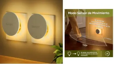 Pack de 2 luces nocturnas Suright con sensor de movimiento por menos de 12€: iluminación práctica y automática para tu hogar