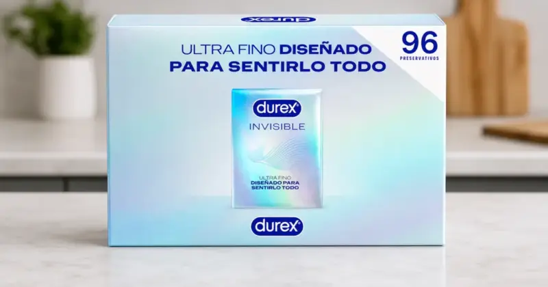 Pack 96 preservativos Durex Invisible ultrafinos con 43% de descuento por 36,87€ y envío gratis