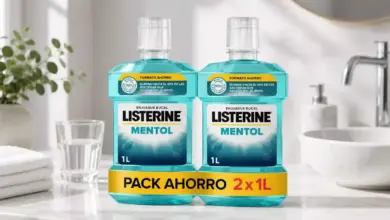 Pack x2 Listerine Mentol 1000 ml con 41% de descuento: higiene bucal eficaz y aliento fresco por solo 8,01 €