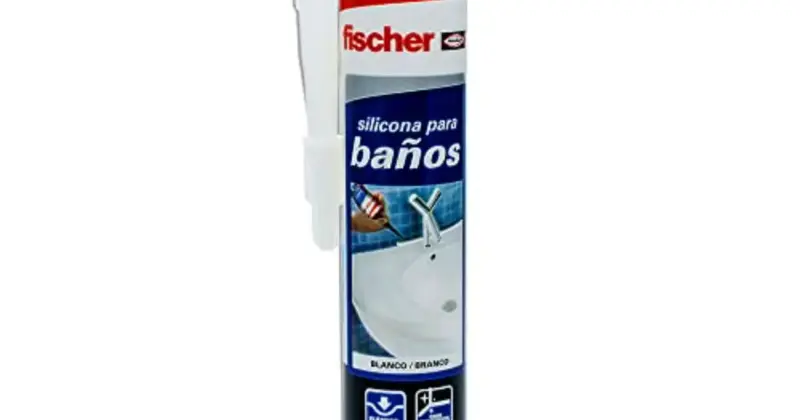 Silicona blanca Fischer con protección antimoho para baño y cocina a 4,99 € con 53% de descuento