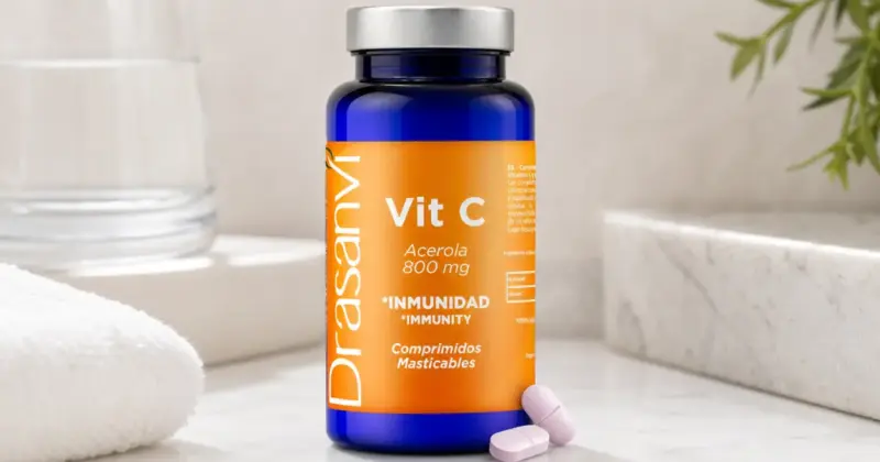 Vitamina C Drasanvi de Acerola 800 mg en comprimidos masticables con 34% de descuento