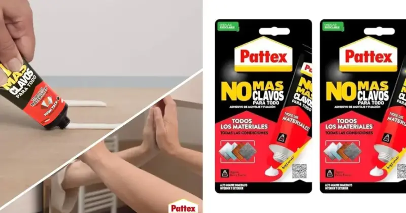 Pack 2x Adhesivo Pattex No Más Clavos: Reparaciones Resistentes con un 40% de Descuento