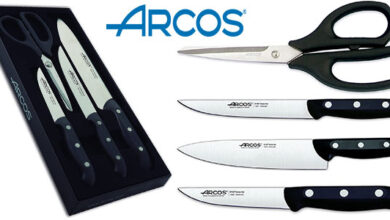 Juego Arcos Maitre de 3 cuchillos y tijeras: calidad profesional con un 22% de descuento